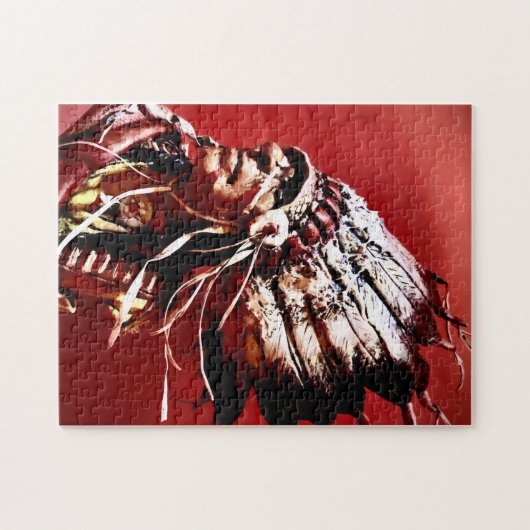 Native "Nez Perce Chief" original art Puzzle (Horizontal)
