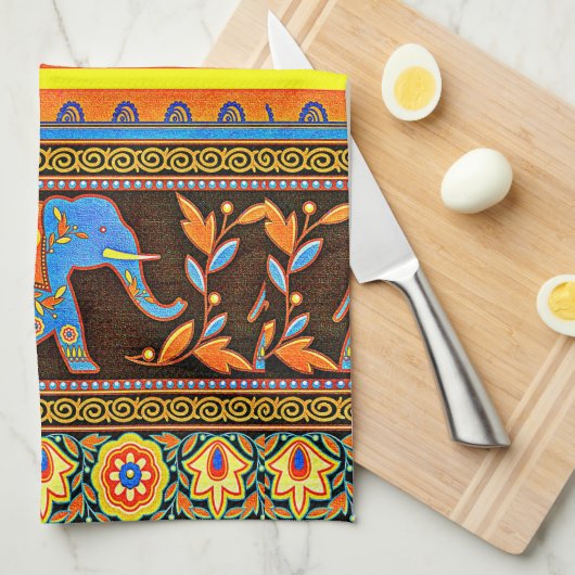 Native olifant theedoek (Quarter Fold)