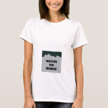"Native on Board" Moederschapsshirt - Licentie Bor