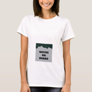 "Native on Board" Moederschapsshirt - Licentie Bor T-shirt