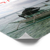 Native Outrigger Boracay, Filipijnen Poster (Hoek)