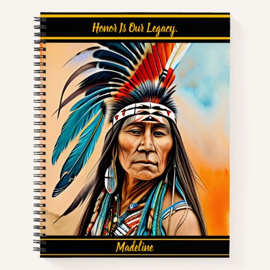 Native Pattern Composition Book Notitieboek (Voorkant)