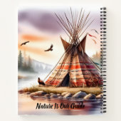 Native Pattern Composition Book Notitieboek (Achterkant)