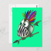 Native Piranha Briefkaart (Voorkant / Achterkant)