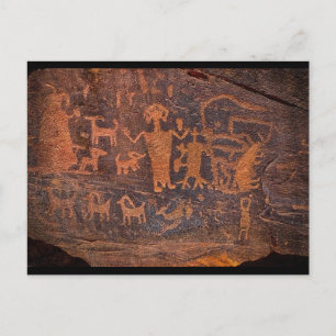 Native Prehistorische Rock Art Briefkaart