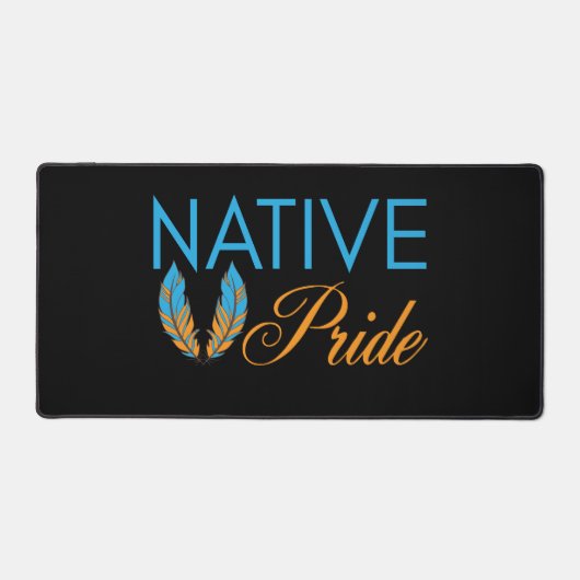 Native Pride Feathers Desk Mat (Recto)