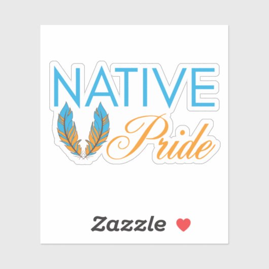 Native Pride Feathers Vinyl Stickers (Vel)