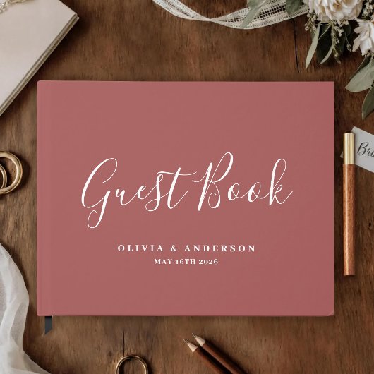 Native Protea Waterverf Floral Boho Botanical Gastenboek