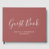 Native Protea Waterverf Floral Boho Botanical Gastenboek (Voorkant)