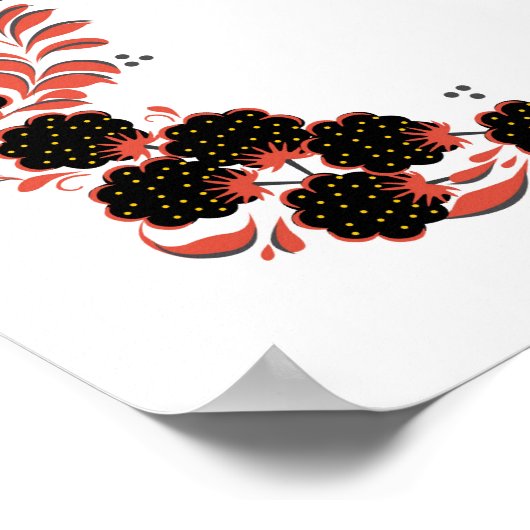 Native russian ornament poster (Hoek)