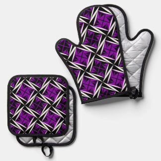 Native Sacred Winds in Purple Ovenwant & Pannenlap Set