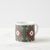 Native Santa Pattern Espresso Kop (Voorkant rechts)