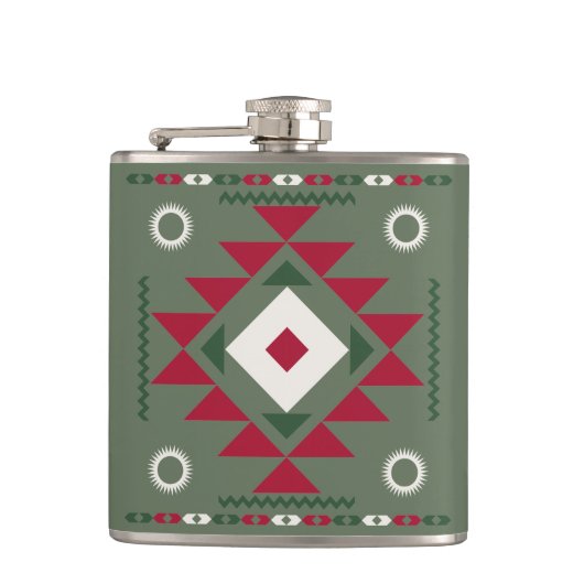 Native Santa Pattern Heupfles (Voorkant)