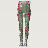 Native Santa Pattern Leggings (Voorkant)