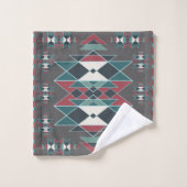 Native Southwestern Indian Art Blanket Design Bad Handdoek (Wasdoekje)