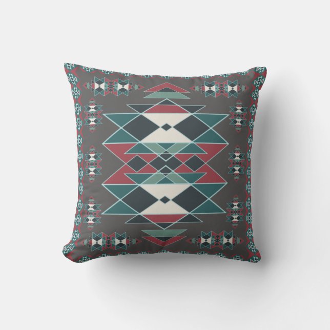 Native Southwestern Indian Art Blanket Design Kussen (Voorkant)