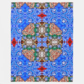 Native Spirit Apache Shaman Mandala World Fleece Deken (Voorkant)