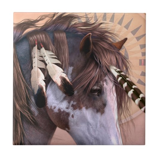 Native Spirit II Art Tile Tegeltje (Voorkant)