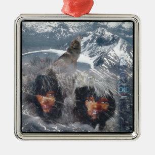 Native Spirit in Alaska Metalen Ornament