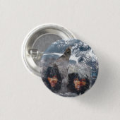 Native Spirit in Alaska Ronde Button 3,2 Cm (Voorkant /achterkant)