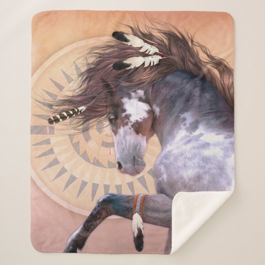 Native Spirit Sherpa Blanket Deken (Voorkant)