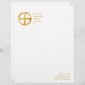 Native Spiritualiteit 8.5" x 11" Custom Briefhoofd (Voorkant / Achterkant)