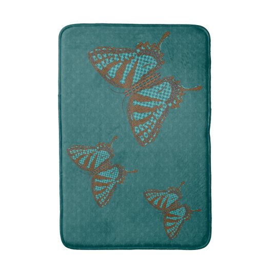 Native Swallowtail Bath Mat (Voorkant Verticaal)