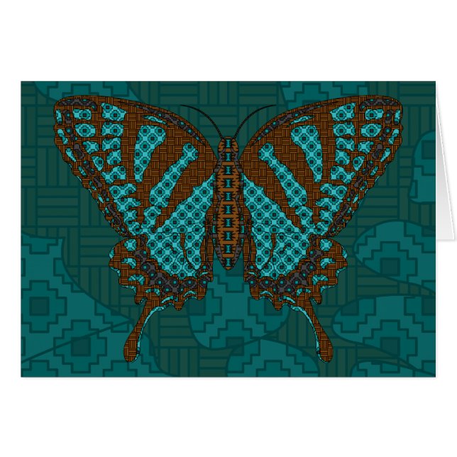Native Swallowtail Kaart (Voorkant Horizontaal)