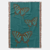 Native Swallowtail Throw Blanket Deken (Voorkant Verticaal)