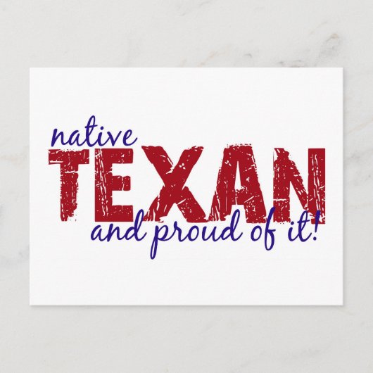 Native Texan Briefkaart (Voorkant)