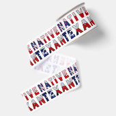 Native Texan Flag Grosgrain Lint (Achterkant)