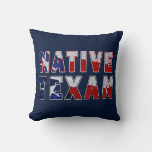 Native Texan Flag Kussen