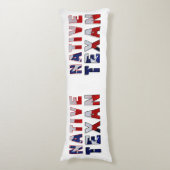 Native Texan Flag Lichaamskussen (Voorkant Verticaal)