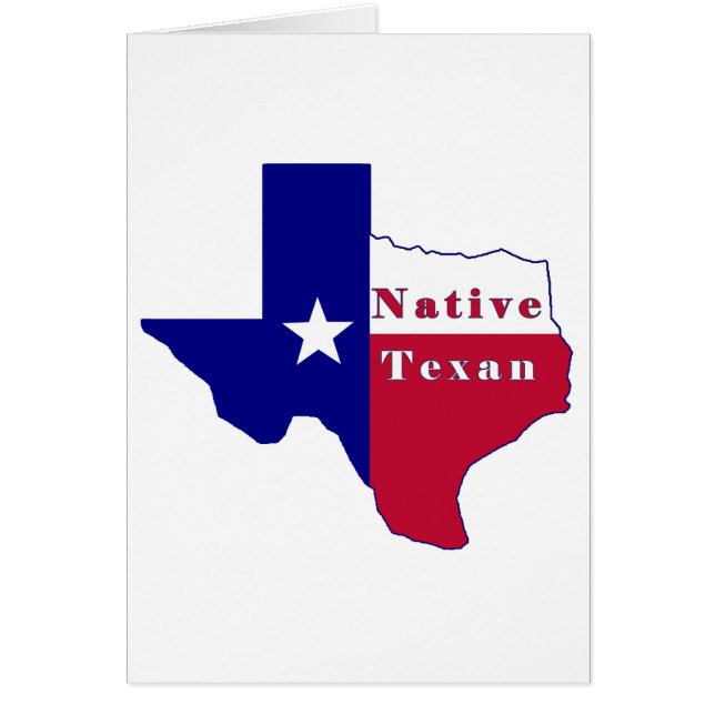 Native Texan Flag Map (Voorkant)