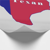 Native Texan Flag Map Cadeaupapier (Hoek)