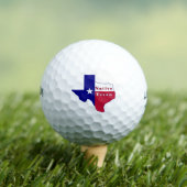 Native Texan Flag Map Golfballen (Insitu Shirt)