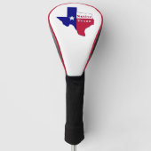 Native Texan Flag Map Golfheadcover (Voorkant)