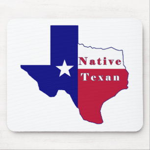 Native Texan Flag Map Muismat
