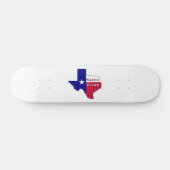 Native Texan Flag Map Skateboard (Horizontaal)