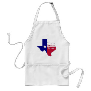 Native Texan Flag Map Standaard Schort