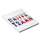 Native Texan Flag Notitieblok (Schuin)