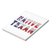 Native Texan Flag Notitieblok (Gedraaid)