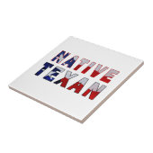 Native Texan Flag Tegeltje (Zijkant)