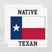 Native Texan Kaart (Voorkant / Achterkant)
