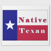 Native Texan Lone Star Flag Cadeaupapier (Vlak)
