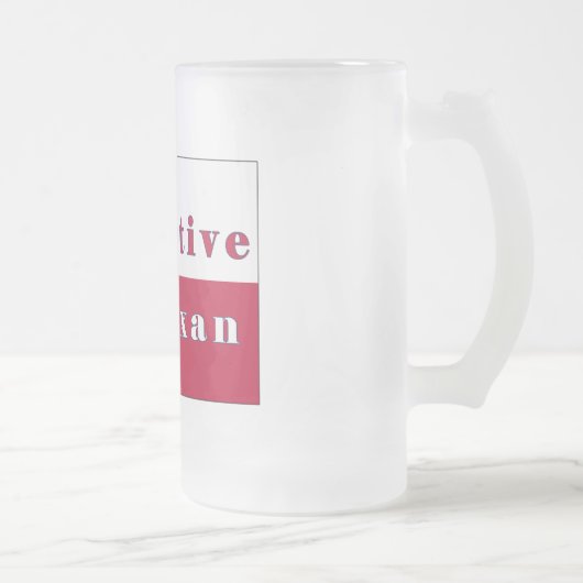 Native Texan Lone Star Flag Matglas Bierpul (Rechts)