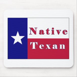 Native Texan Lone Star Flag Muismat