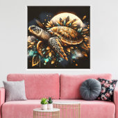 Native Turtle Canvas Afdruk (Insitu (Woonkamer))