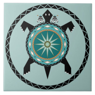 Native Turtle Keramische Tegel Tegeltje