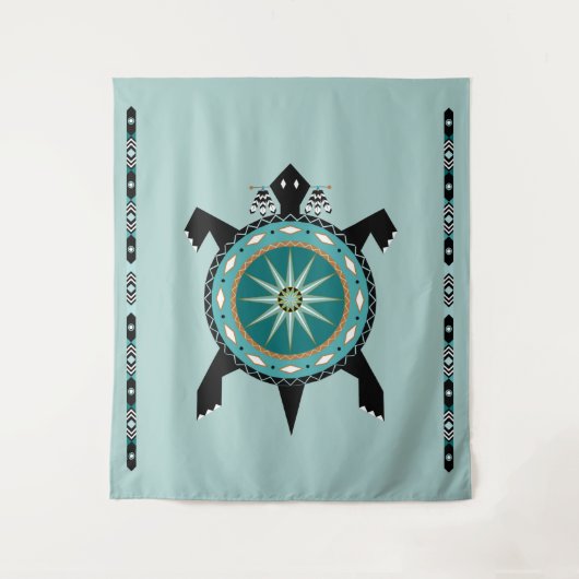 Native Turtle Tapestry Wandkleed (Voorkant)